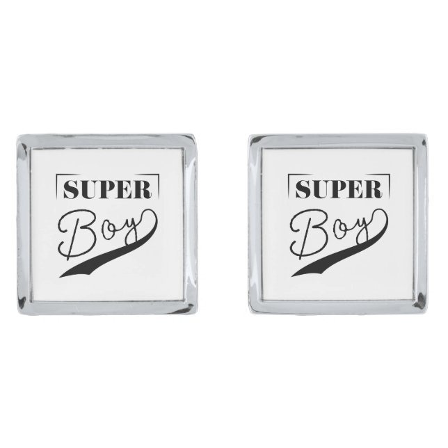 Super Boy Cufflinks (Front)