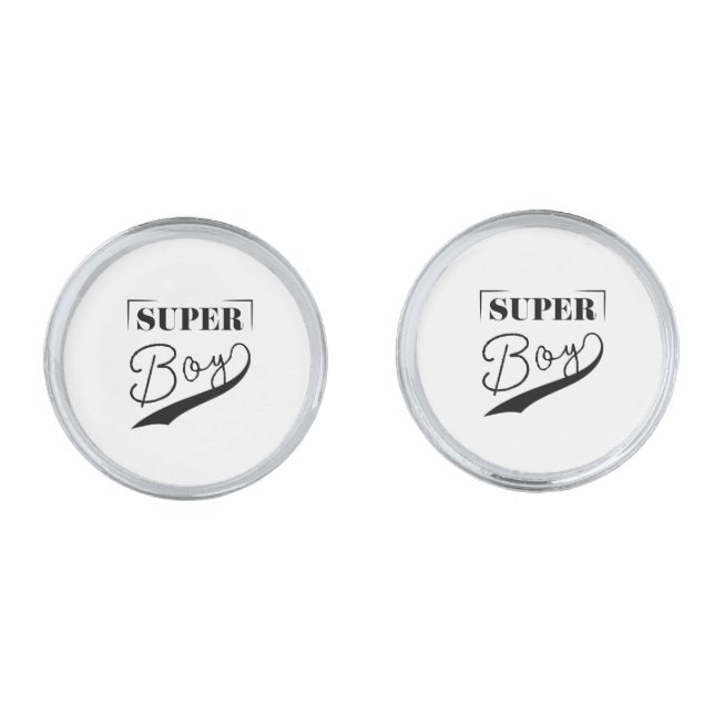 Super Boy Cufflinks (Front)