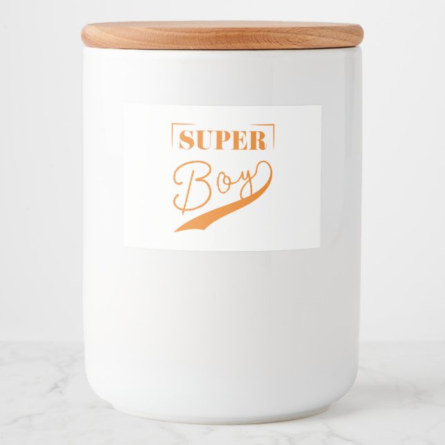Super Boy Food Label (Front)