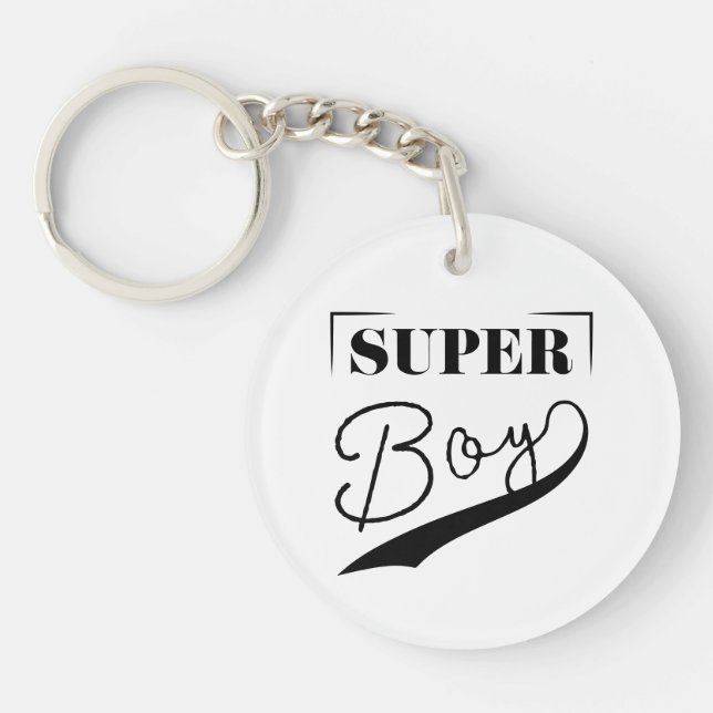 Super Boy Keychain (Front)