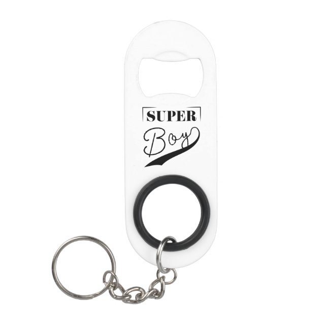 Super Boy Keychain Bottle Opener (Front)