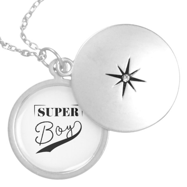 Super Boy Locket Necklace (Front)