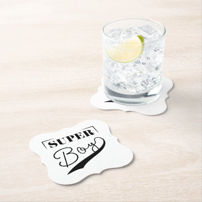 Super Boy Paper Coaster (Insitu)