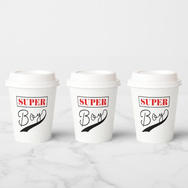 Super Boy  Paper Cups (Multi)