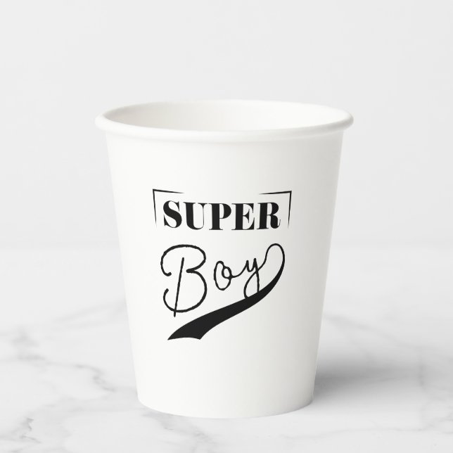 Super Boy Paper Cups (Front)