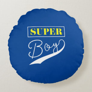 Super Boy  Round Pillow