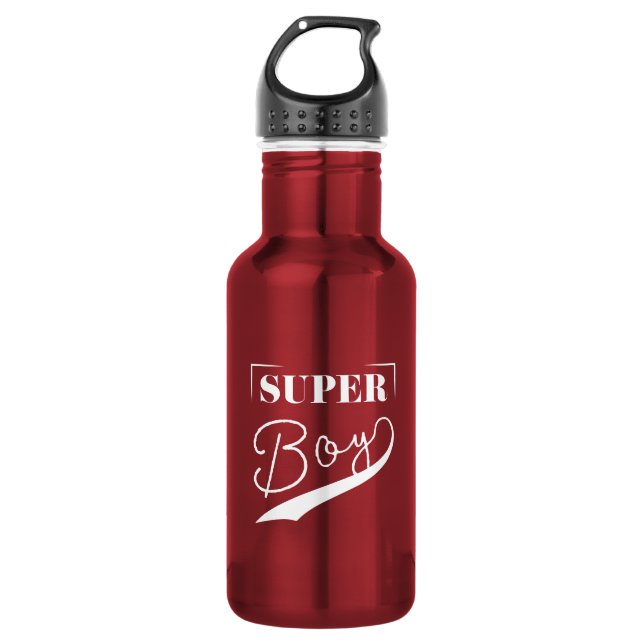 Super Boy Stainless Steel Water Bottle (Front)