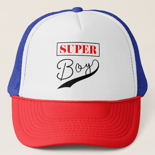 Super Boy  Trucker Hat (Front)