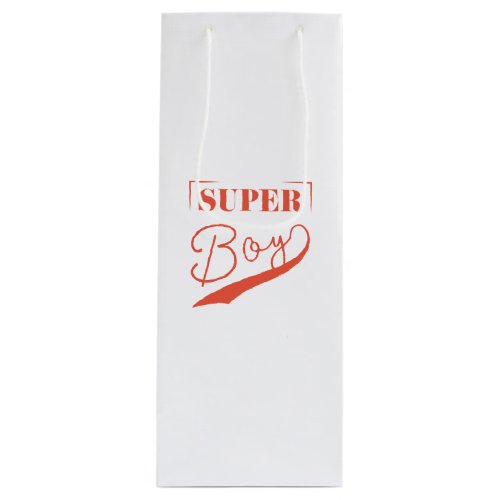 Super Boy Wine Gift Bag