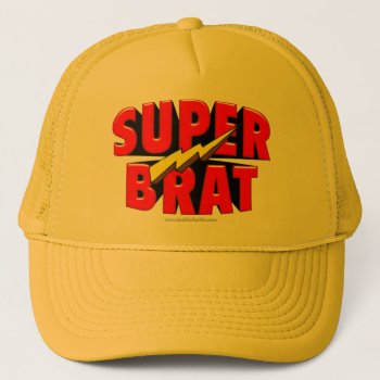 Super Brat Trucker Hat by AmazingSox at Zazzle