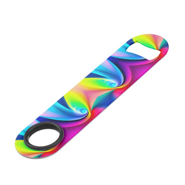 Super Bright Swirl Design Bar Key (Front Angled)