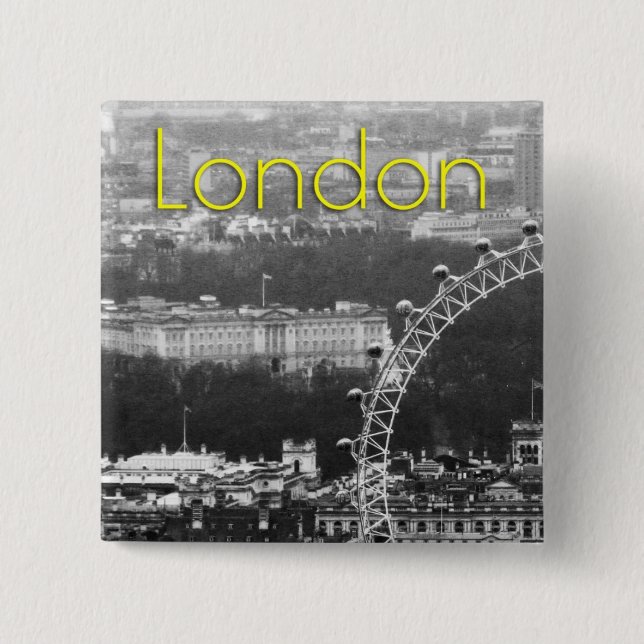 Super! Buckingham Palace London Pinback Button (Front)