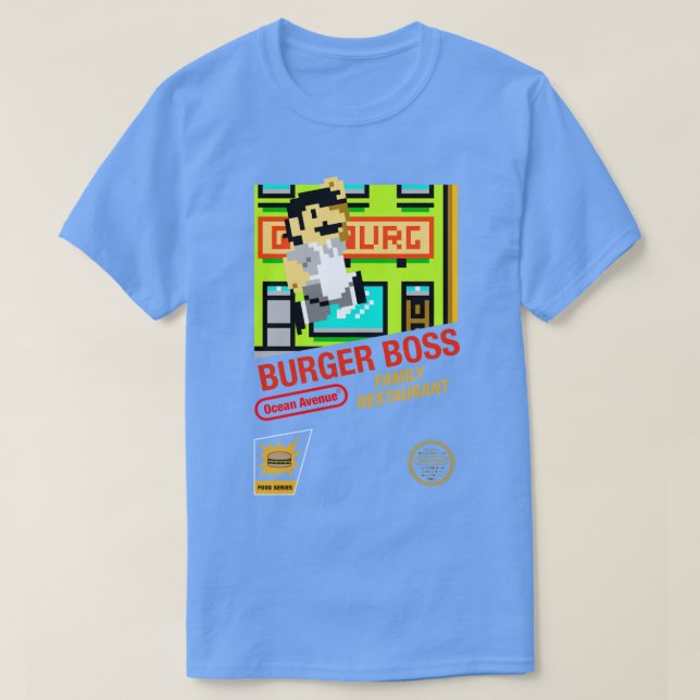 Super Burger Boss T-Shirt (Design Front)