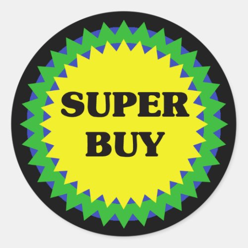 SUPER BUY Retail Sale Sticker