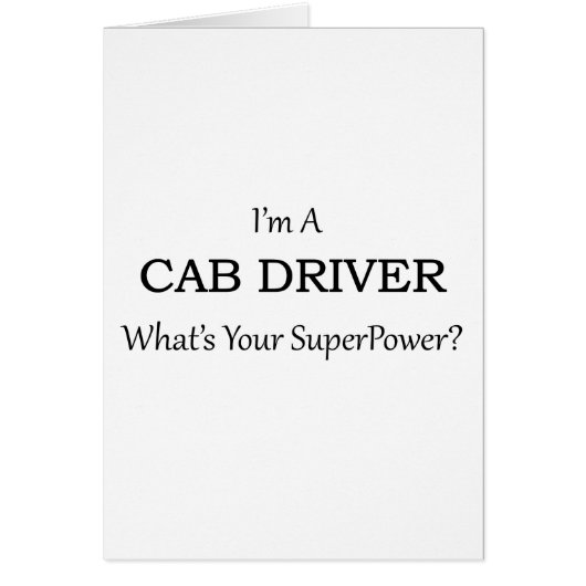 Super Cab Driver Cards (Front)