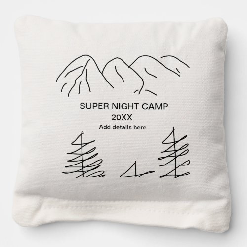 Super camp summer winter add name year travel vacc cornhole bags