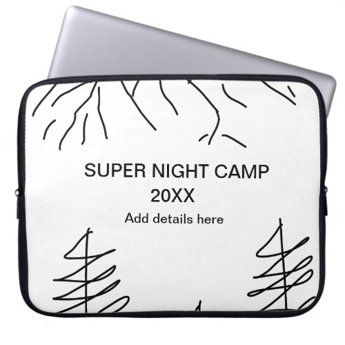 Super camp summer winter add name year travel vacc laptop sleeve