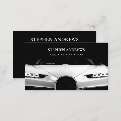 Super Car Auto Detailing Cleaning Auto Repair   Business Card