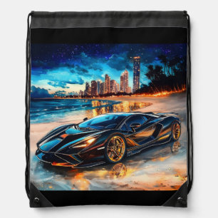 Super Car Print Backpack