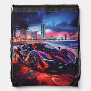 Super Car Print Backpack