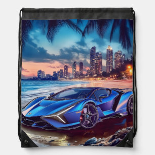 Super Car Print Backpack
