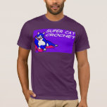 Super Cat Crochet T-shirt at Zazzle