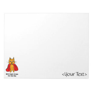 Super Cat Fight Crime For Catnip ( add your name ) Notepad