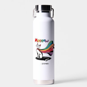Super Cat Meeeow – Rainbow Cape Pride Cat Water Bottle