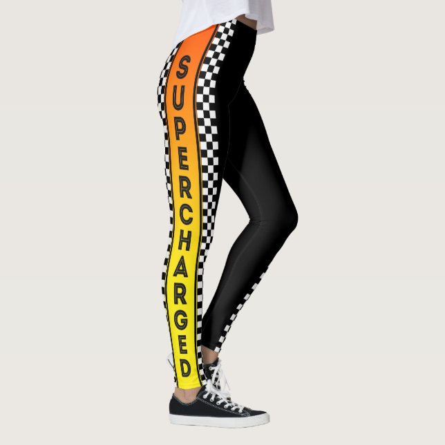 Super Charged Racing Decor on Leggings (Right)