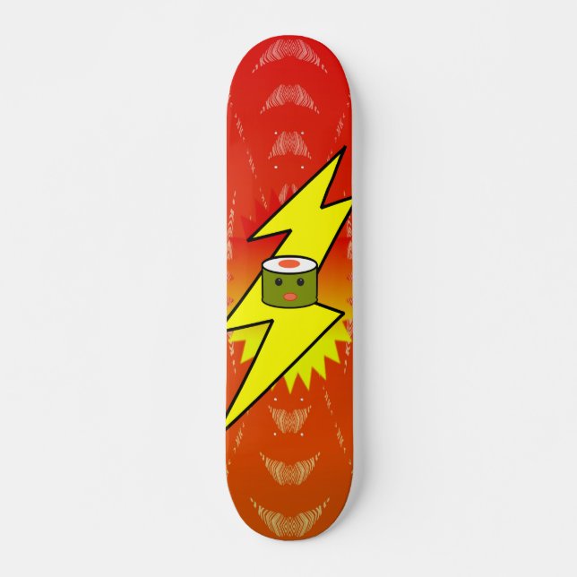 Super Charged Sushi - - Customized Skateboard (Front)