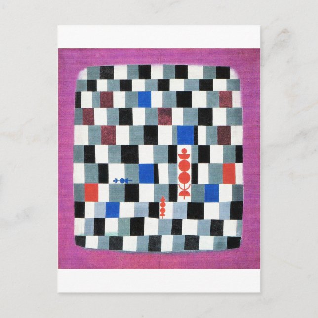 Super Chess, Paul Klee Postcard (Front)