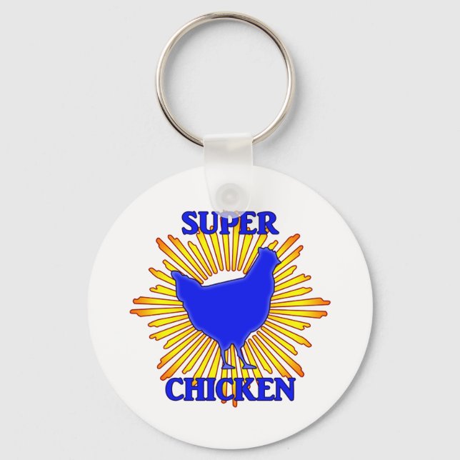 Super Chicken Keychain (Front)