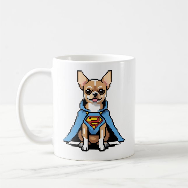 Super Chihuahua Coffee Mug (Left)