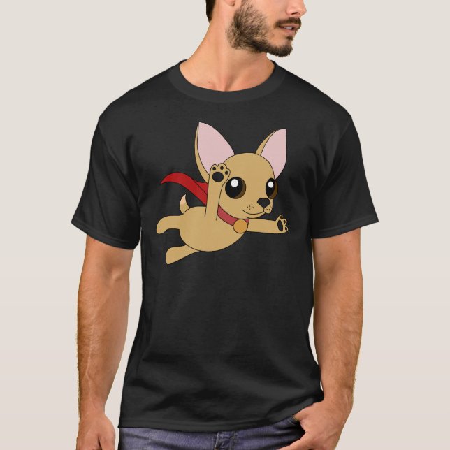 Super Chihuahua! Fitted T-Shirt (Front)