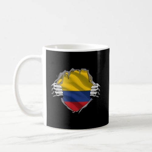 Super Colombian Heritage Proud Colombia Roots Flag Coffee Mug
