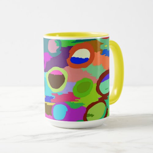 Super Color Circles 1  Mug