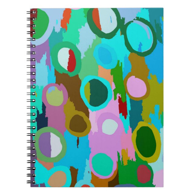 Super Color Circles 3  Notebook (Front)