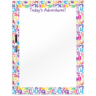 Super Colorful ABCs and 123s Dry Erase Board