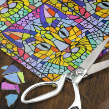 Super-Colorful Cats - Mosaic Kitties Decoupage