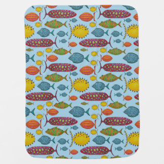 Super Colorful Fish Baby Blanket