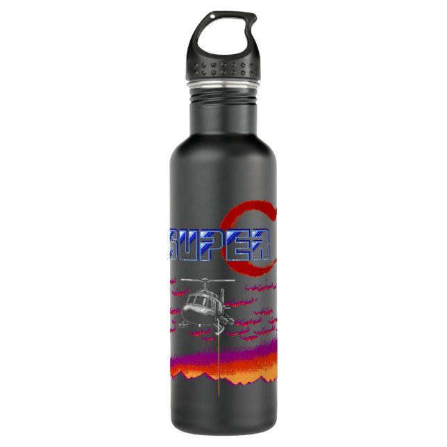 Super Contra (NES).png Stainless Steel Water Bottle (Front)