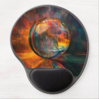 Super Cool Abstract Sphere Illustration on a  Gel Mouse Pad