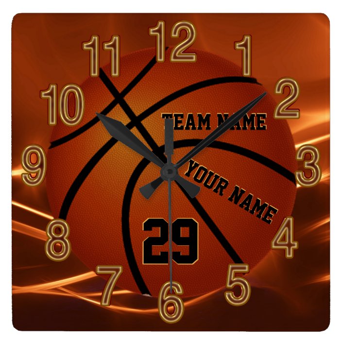 Super Cool Basketball Senior Gift Ideas Your Text Square Wall