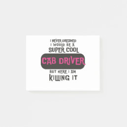 Super Cool Cab Driver Post-it Notes