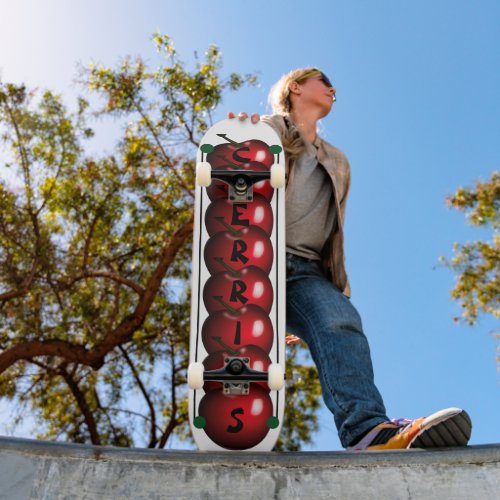 Super Cool Cherries Skateboard