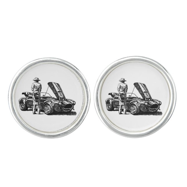 Super Cool Classic Cobra Cufflinks (Front)