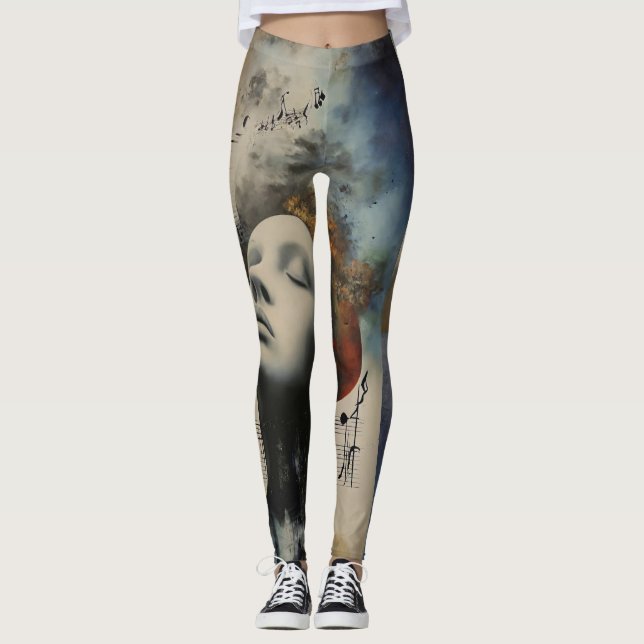 super cool comfortable leggings for gym (Front)