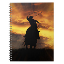 Super Cool Cowboy and Steer Horse Roping Notebook