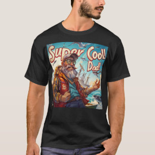 Super Cool Dad Digital Art T-Shirt