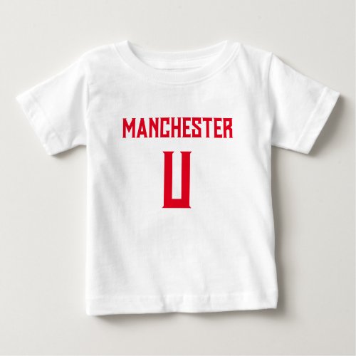 Super cool fan design for all ManU fans Baby T_Shirt
